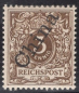 Preview: Deutsche Post in China  Michel 1a II * steiler Aufdruck ungebraucht mit Falz
