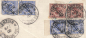 Preview: Deutsche Post in China Michel 4I 6II auf Briefstück o Tientsin 1900 geprüft Dr. Lantelme