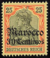 Preview: Deutsche Post in Marokko Michel 25 * ungebraucht Germania