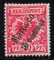 Preview: German Post in Morocco Michel 3 * unused with hinge remnant, Crown and Eagle