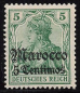 Preview: German Post in Morocco Michel 35 * unused Germania
