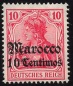 Preview: German Post in Morocco Michel 36 * unused Germania