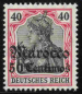 Preview: German Post in Morocco Michel 40 * unused Germania