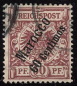 Preview: German Post in Morocco, Michel No. 6, used (postmarked), Crown & Eagle design