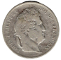 Preview: France 5 Francs 1842 W Lille Louis-Philippe Silver Coin