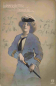 Preview: Woman in uniform with saber Serial card no. 529/4 used. circa 1910