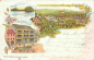 Preview: Greiz Vogtland Geschäftshaus Heinrich Tietz Litho o 1898