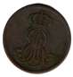 Preview: HANOVER 1 Pfennig 1845 B King Ernst August