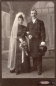 Preview: Hochzeitspaar Cabinetfoto 16,5, x 11 cm Emil Hoppe Hartmannsdorf um 1900