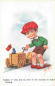 Preview: Boy with pedal car artist card Bob King br. 1938