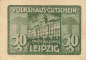 Preview: Leipzig donation token: Volkshaus shelled and set on fire by the Reichswehr, 1920.
