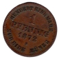 Preview: Mecklenburg Schwerin 1 Pfennig 1872 Friedrich Franz II.