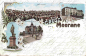Preview: Meerane Sachsen Gruss aus... Litho o 1899