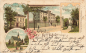 Preview: Mittelbach Chemnitz Schule Pfarrhaus Kriegerdenkmal Litho o 1909