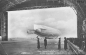 Preview: Mockau Leipzig Luftschiffhalle mit Zeppelin "Sachsen" * um 1910