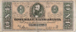 Preview: Original 1 Dollar Konföderierte Staaten 1864 Banknote T-71 Bürgerkrieg