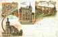 Preview: Julius Tietz commercial building in Plauen, Vogtland – lithograph, c. 1900