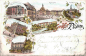 Preview: Plauen Vogtland Postamt Restaurant Trömel Litho o 1899