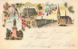 Preview: Plauen Vogtland Gruss aus ... Litho o 1898