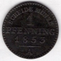 Preview: Preussen 1 Pfennig 1853 A Friedrich Wilhelm VI.