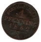 Preview: Prussia 1 Pfennig 1862 A Wilhelm I.