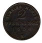 Preview: Preussen 2 Pfennig 1856 A Friedrich Wilhelm VI.