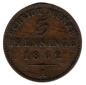 Preview: Prussia 3 Pfennig 1862 A Wilhelm I.