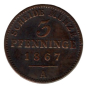 Preview: Prussia 3 Pfennig 1867 A Wilhelm I.