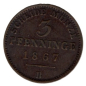 Preview: Prussia 3 Pfennig 1867 B Wilhelm I.