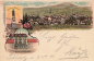 Preview: 01896 Pulsnitz Hotel grauer Wolf Litho o 1898