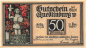 Preview: Quedlinburg Notgeldschein 50 Pfennig 1921 Klopstock