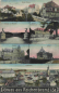 Preview: Reichenbrand, Chemnitz, Saxony – multi-view postcard, postmarked July 23, 1945; Hitler stamp with "Paid" (Bezahlt) cancellation from Siegmar-Schönau. Nevoigt-Strasse: A view of villas and the street in the town. Overall view: A panoramic view of Reichenbr