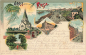 Preview: Riesa Elbe Dampfbad Wettinerstrasse Litho o 1902