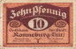Preview: 07580 Ronneburg Thüringen Notgeldschein 1921
