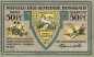Preview: 06242 Roßbach Braunsbedra 50-Pfennig emergency money note, circa 1921