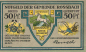 Preview: 06242 Roßbach Braunsbedra 50-Pfennig emergency money note, circa 1921