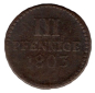 Preview: Saxon-Albertine line 3 pfennigs 1803 Frederick Augustus III.