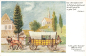 Preview: Saxon Post "The Yellow Carriage" 1809 Artist F. Zumpe * ca.1920