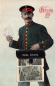 Preview: Sächsische Schweiz Briefträgerkarte mit Lporello o 1914
