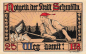 Preview: 04626 Schmölln Städtenotgeld Wert 25 Pfg Marie mit Jesuskind 1921