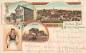 Preview: 24217 Schönberg Holstein Litho Bahnhof Schule Tracht o 1911