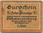 Preview: Schwarzenberg Erzgebirge Notgeldschein 1920