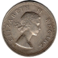 Preview: Südafrika 5 Shilling Elizabeth II 1956 Springbock 