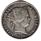 Preview: Spanien 20 Reales 1859 Isabella II. 