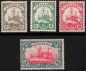 Preview: Togo German Post Michel 20-23 B * unused Imperial Yacht
