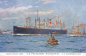 Preview: United States Lines S.S. President Roosevelt artist card Willy Stöwer * ca. 1914