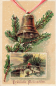 Preview: Weihnachten Prägekarte mit Glocke *ca.1915