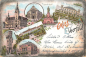 Preview: Wuppertal Elberfeld Farblitho Theater Zoologischer Garten o 1897