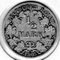 Preview: 1/2 Mark 1905 A German Empire Silver Coin