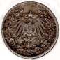 Preview: 1/2 Mark 1908 D German Empire Silver Coin